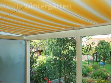 Sonnenschutz mit einer Markise - Beschattung Terrassendach, innenliegend